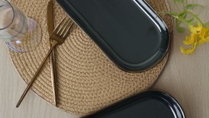 Zümrüt Noyan Kayık Tabak 2 Adet 26 Cm