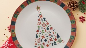Keraart New Year Çam Servis Tabağı 26 Cm 21652
