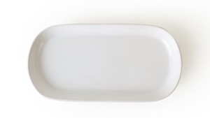 Beyaz Noyan Kayık Tabak 28 Cm 2 Adet 006