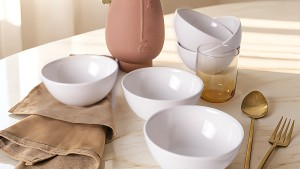 Beyaz Kera Kase 12 Cm 6 Adet 006