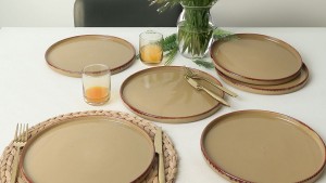Keraart Vintage Stackable Servis Tabağı 27 Cm 6 Adet 21979