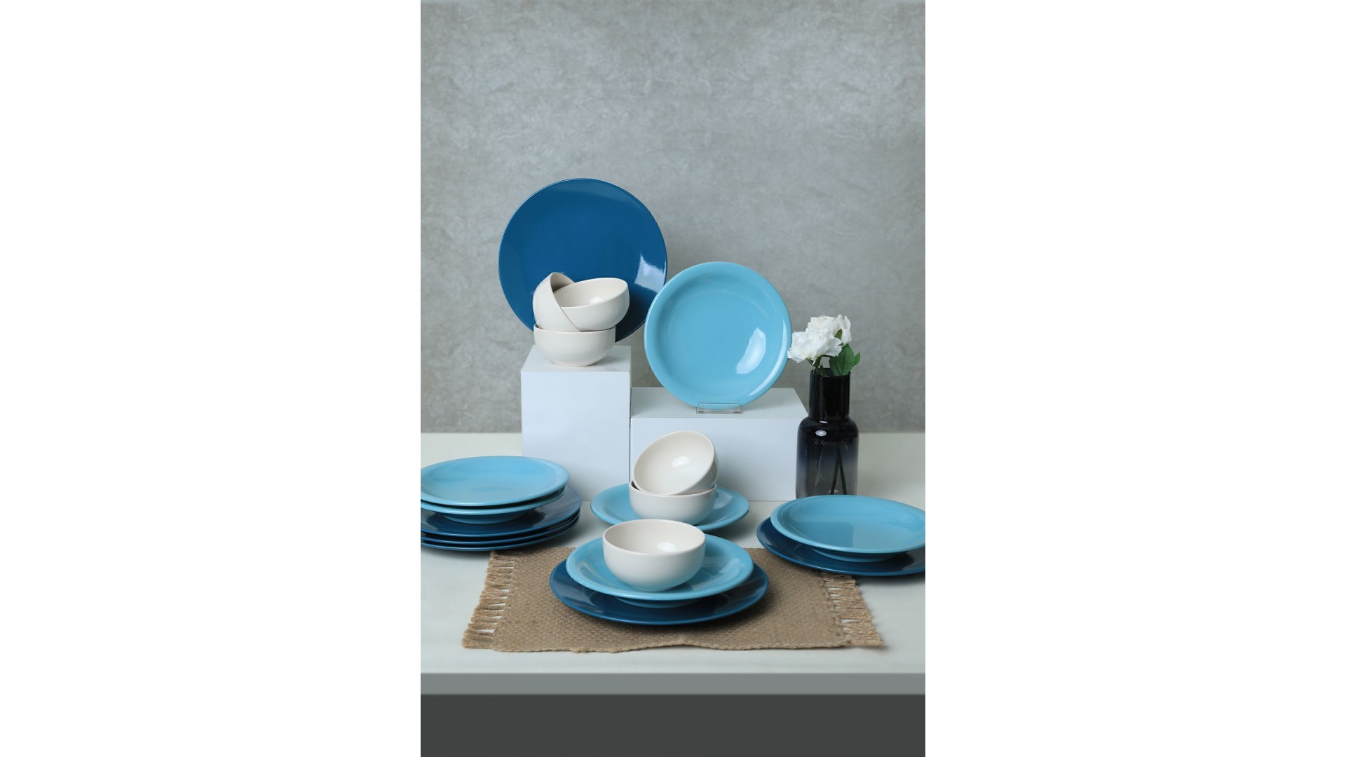 Blue Mix Yemek Takımı 18 Parça 6 Kişilik 031-413-420