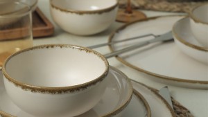 Straw Nordic Yemek Takımı 24 Parça 6 Kişilik