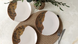 Terra Leaf Ege Pasta Tabağı 20 Cm 4 Adet 22878-79