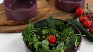 Mor Stackable Salata/Çerez Seti 3 Parça