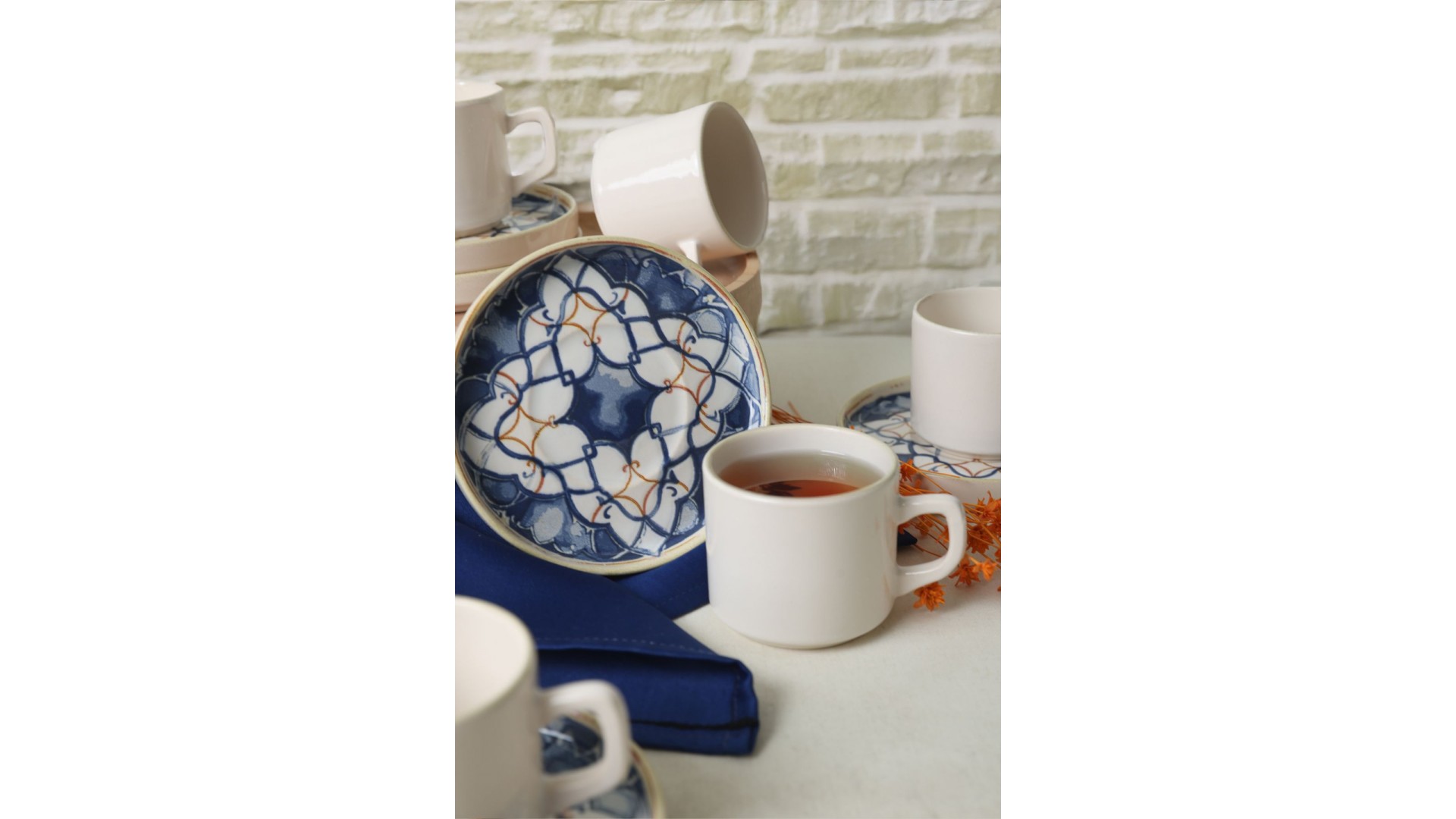Wave Flow Stackable Çay Takımı 12 Parça 6 Kişilik 22750-51