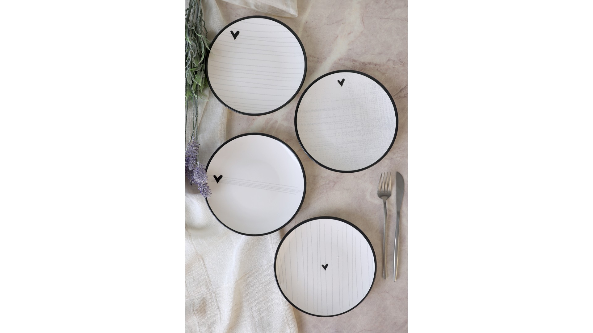 Sensa Ege Pasta Tabağı 20 Cm 4 Adet 23789-92