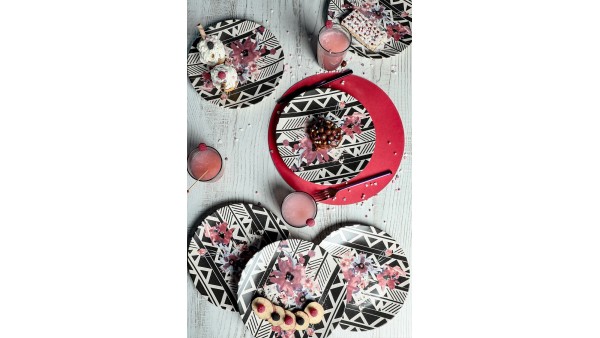 Keraart Leylak Servis Tabağı 25 Cm 6 Adet - 18231