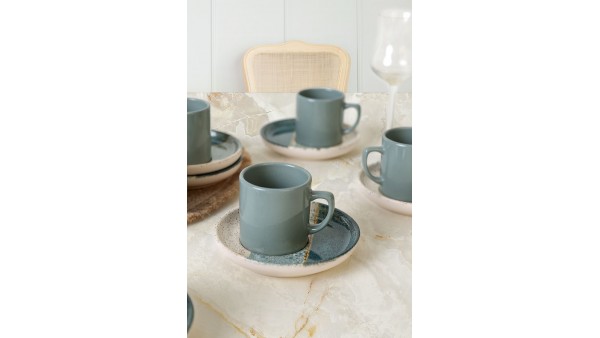 Keraart Colored Kahve Takımı 12 Parça 6 Kişilik 19781