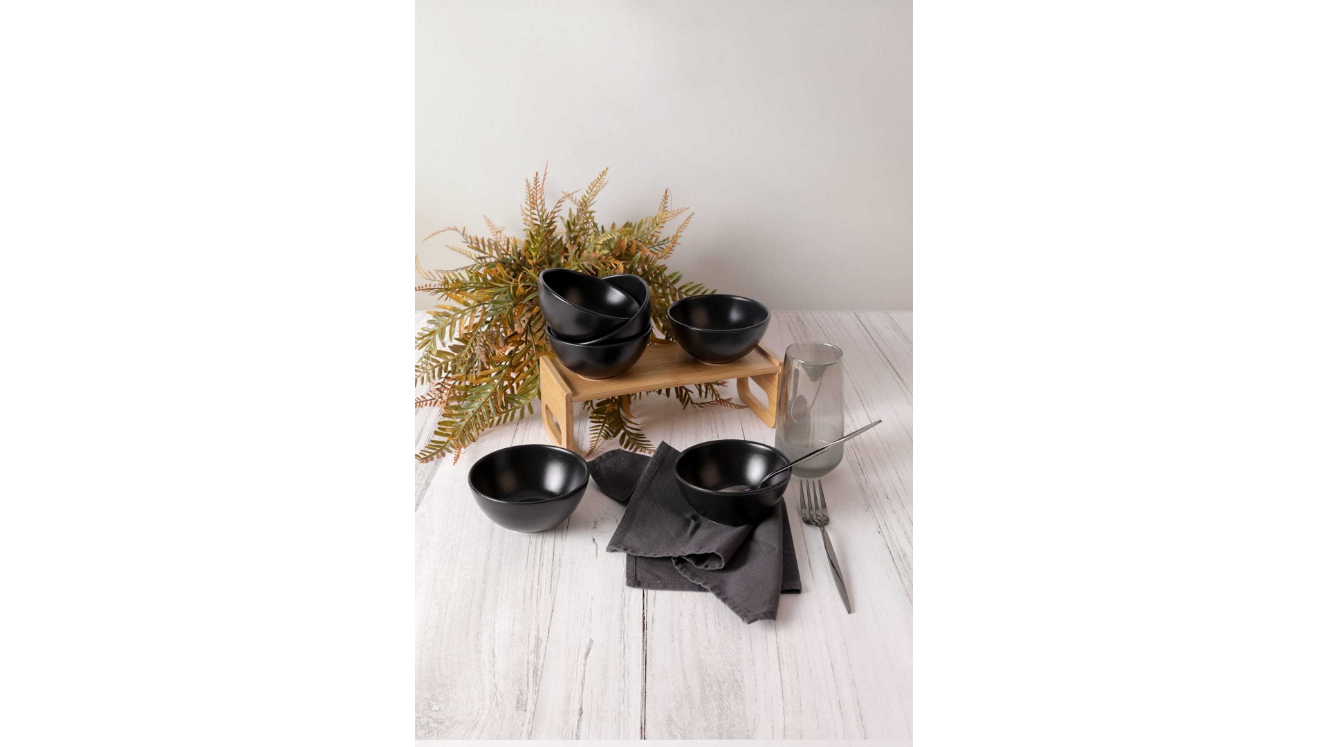 Mat Siyah Kera Kase 12 cm 6 Adet 956