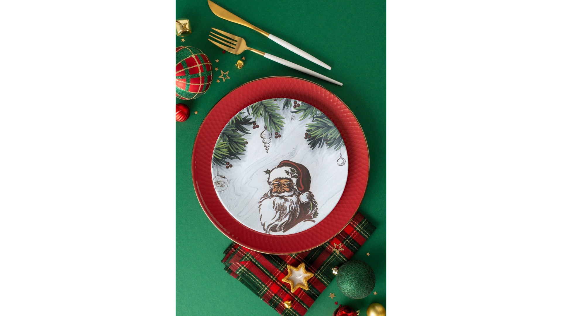 Santa Servis Tabağı 26 Cm - 17958