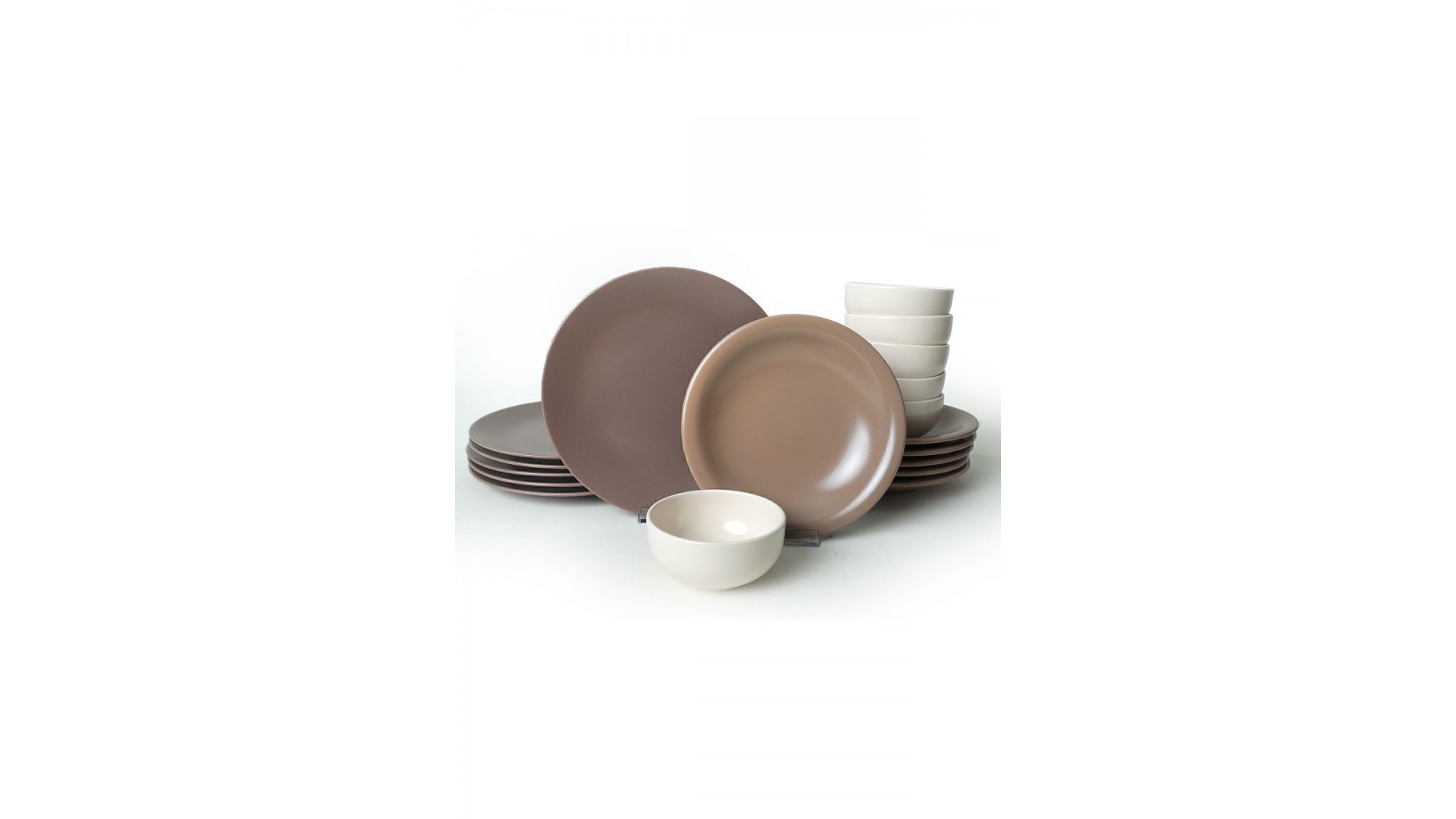 Brown Mix Yemek Takımı 18 Parça 6 Kişilik 950-958-977