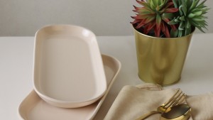 Krem Noyan Kayık Tabak 28 Cm 2 Adet 030