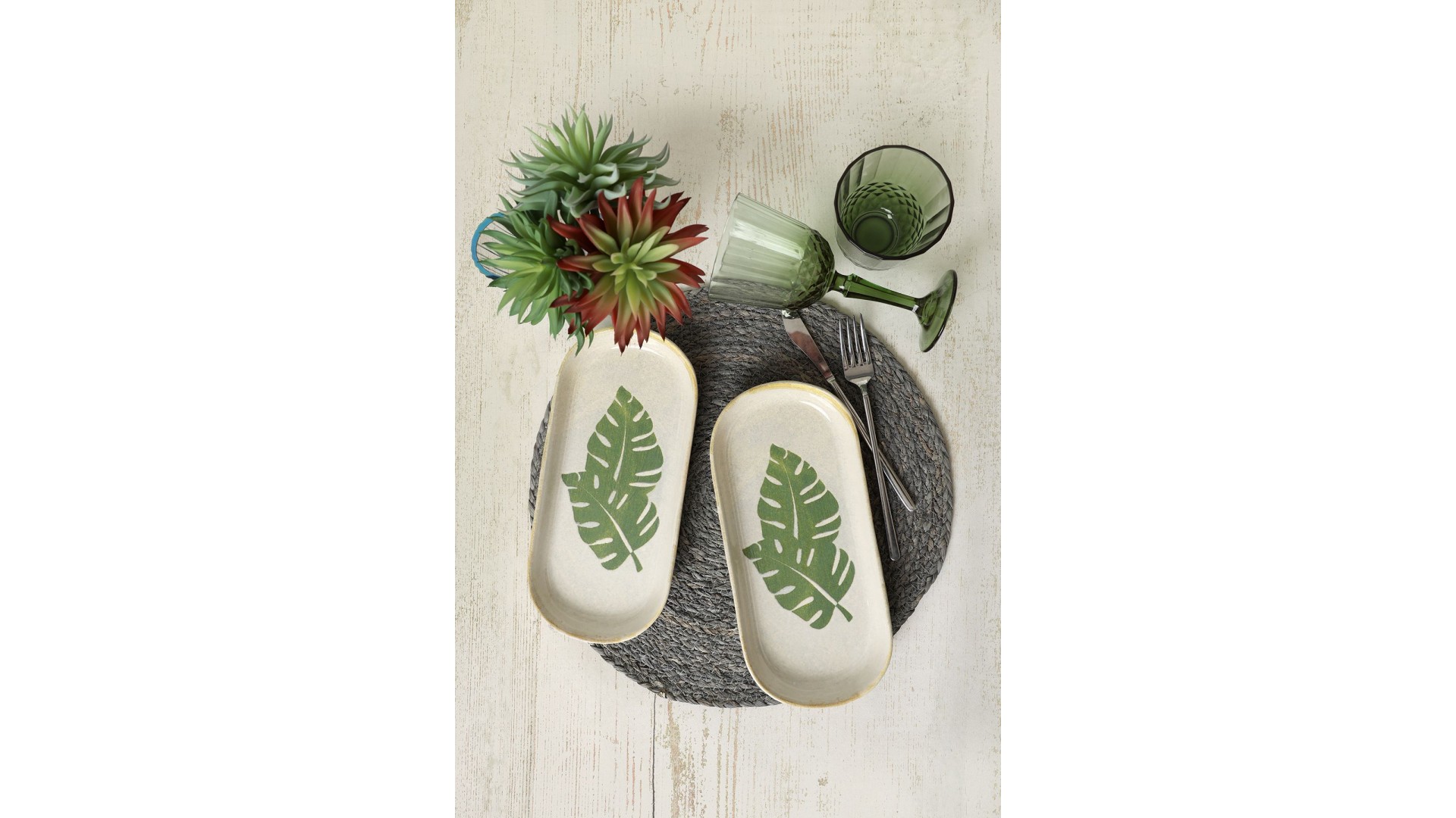 Forest Noyan Kayık Tabak 26 Cm 2 Adet 22727
