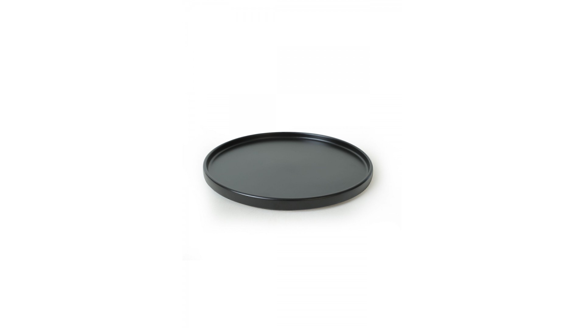 Mat Siyah Stackable Servis Tabağı 27 Cm 6 Adet 956