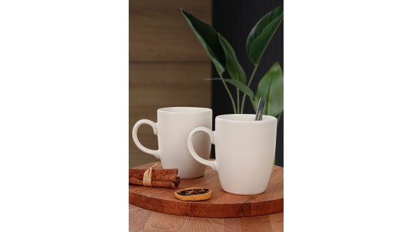 Mat Beyaz Bulut Kupa 9 Cm 6 Adet