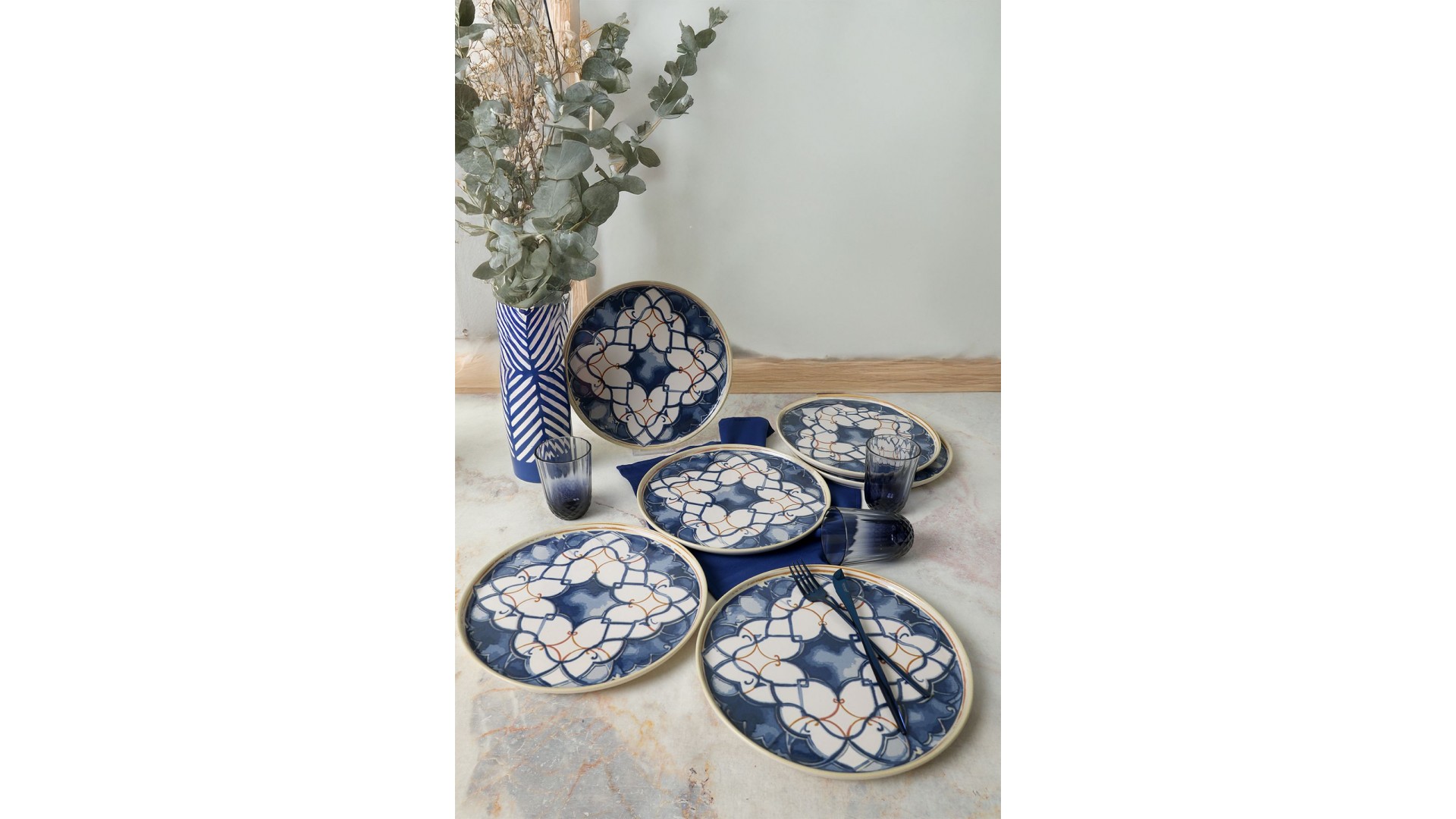Wave Flow Nordic Servis Tabağı 28 cm 6 Adet 22750