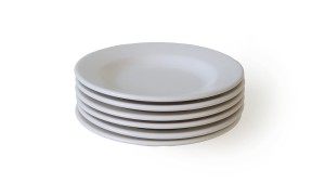 Beyaz Linda Yemek Tabağı 21 Cm 6 Adet 006