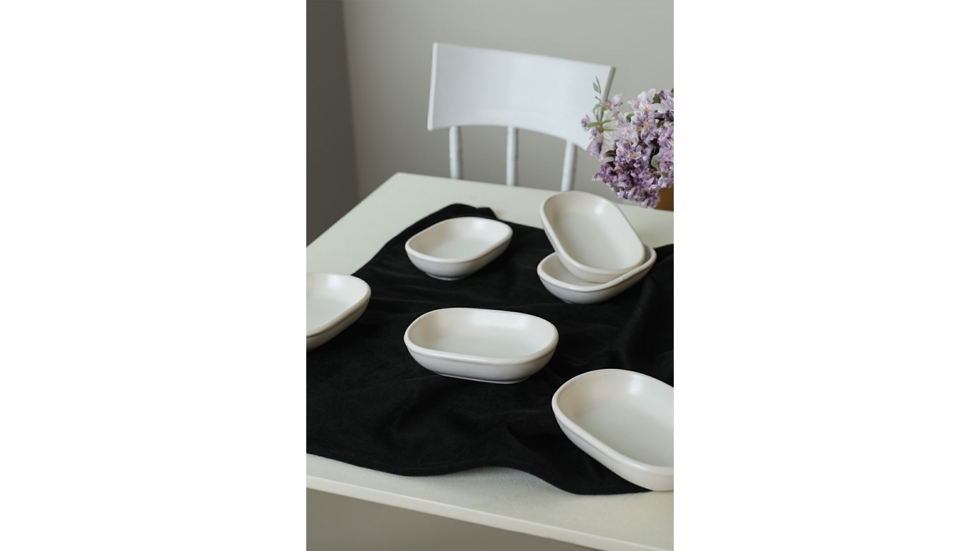 Mat Beyaz Noyan Çerezlik 11 Cm 6 Adet 022