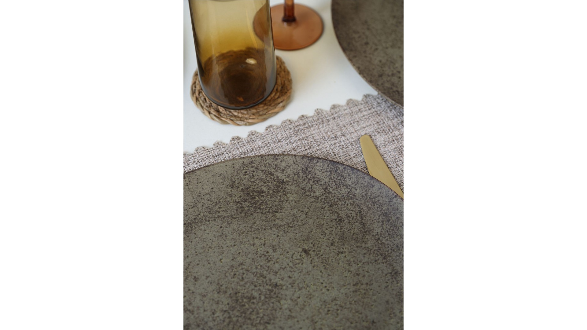 Mat Toprak Stella Servis Tabağı 32 Cm 6 Adet 20572