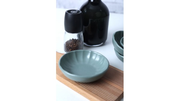 Mat Yeşil Sirius Çerezlik / Sosluk 12 Cm 6 Adet 322