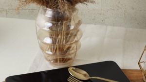 Siyah Gold Siera Kayık Tabak 33*17 Cm 2 Adet
