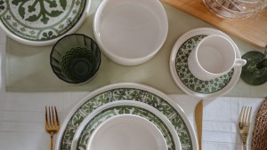 Timeless Green Stackable Yemek / Kahvaltı Takımı 20 Parça 4 Kişilik 21974-75
