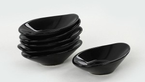 Siyah Dalga Çerezlik/Sosluk 12 Cm 6 Adet