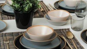 Safir Gri Yemek Takımı 6 Kişilik 24 Parça 624-995