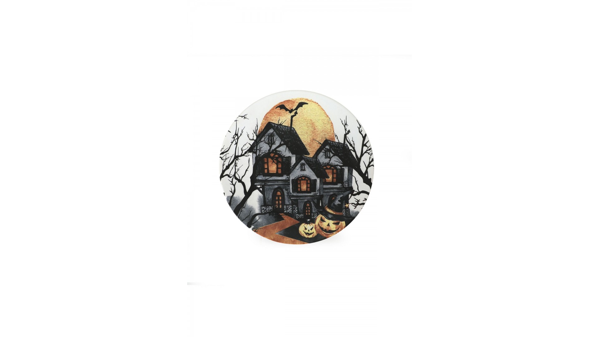 Keraart Halloween Blue Castle Servis Tabağı 26 Cm 19952