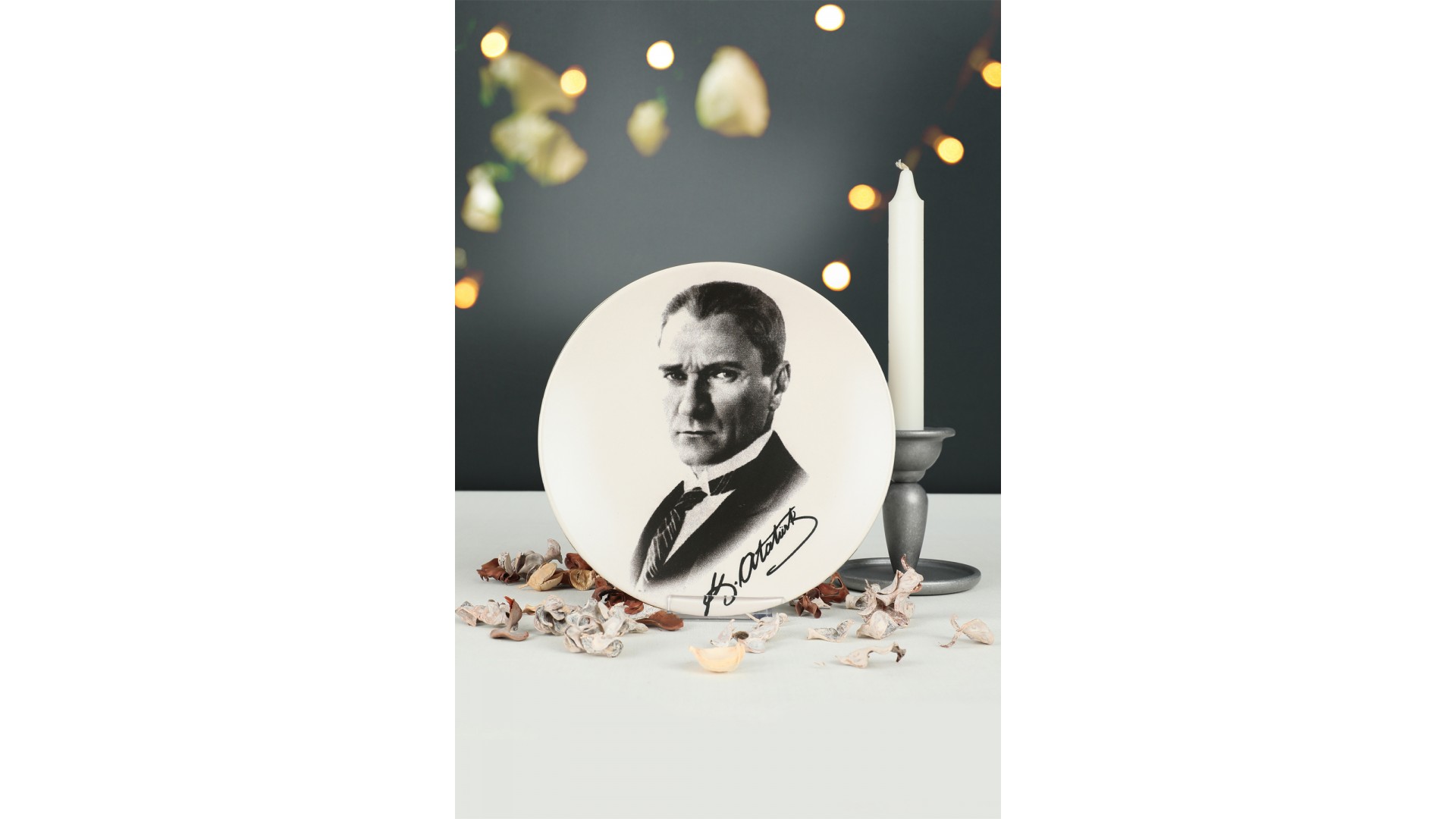 Atatürk Portre Hediyelik/Dekoratif Tabak - 18241