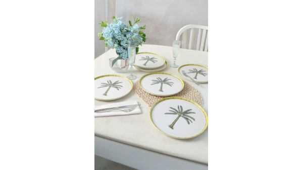 Palmiye Nordic Servis Tabağı 28 Cm 6 Adet 22642