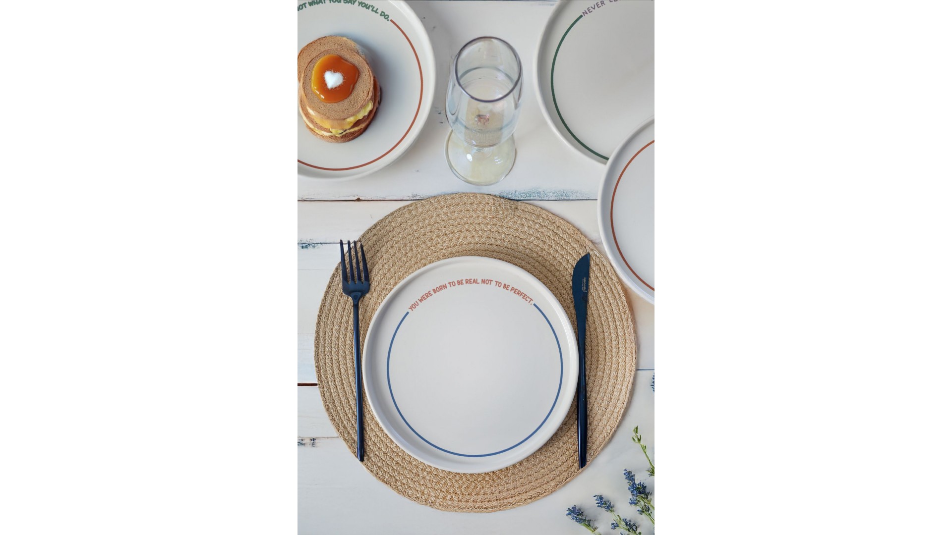 Motto Line Stackable Pasta Tabağı 21 Cm 4 Adet  22645-22731-35-36