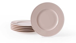 Krem Myra Pasta Tabağı 22 Cm 6 Adet 030