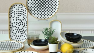 Keraart Polka Kahvaltı Takımı 18 Parça 6 Kişilik 19919-22-41