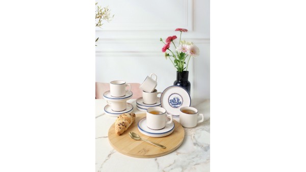 Marine Wonders Stackable Çay Takımı 12 Parça 6 Kişilik 22741-22905