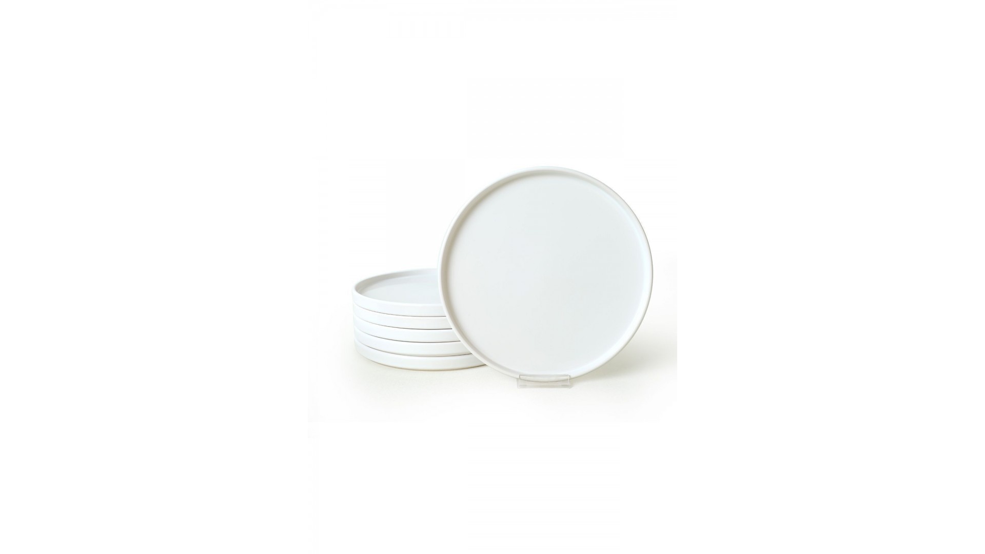 Beyaz Stackable Servis Tabağı 27 Cm 6 Adet 006