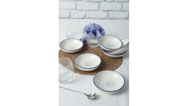 Floral Waves Halka Sosluk / Çerezlik 13 Cm 6 Adet 22670