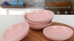 Açık Pembe Halka Çerezlik/Sosluk 13 Cm 6 Adet