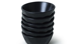 Mat Siyah Kristal Çerezlik / Sosluk 12 Cm 6 Adet 956