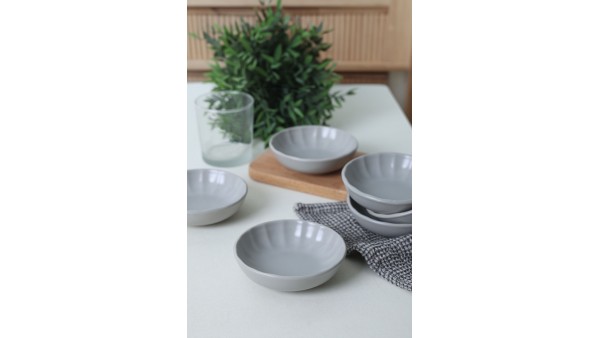 Mat Gri Sirius Çerezlik / Sosluk 12 Cm 6 Adet 995