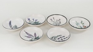 Keraart Çiçek Bahçesi Halka Çerezlik/Sosluk 13 Cm 6 Adet - 18938/43