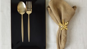 Siyah Gold Siera Kayık Tabak 33*17 Cm 2 Adet