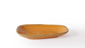 Shizen Sarı / Krem Tetra Kayık Tabak 28 Cm 2 Adet Q46-Q44