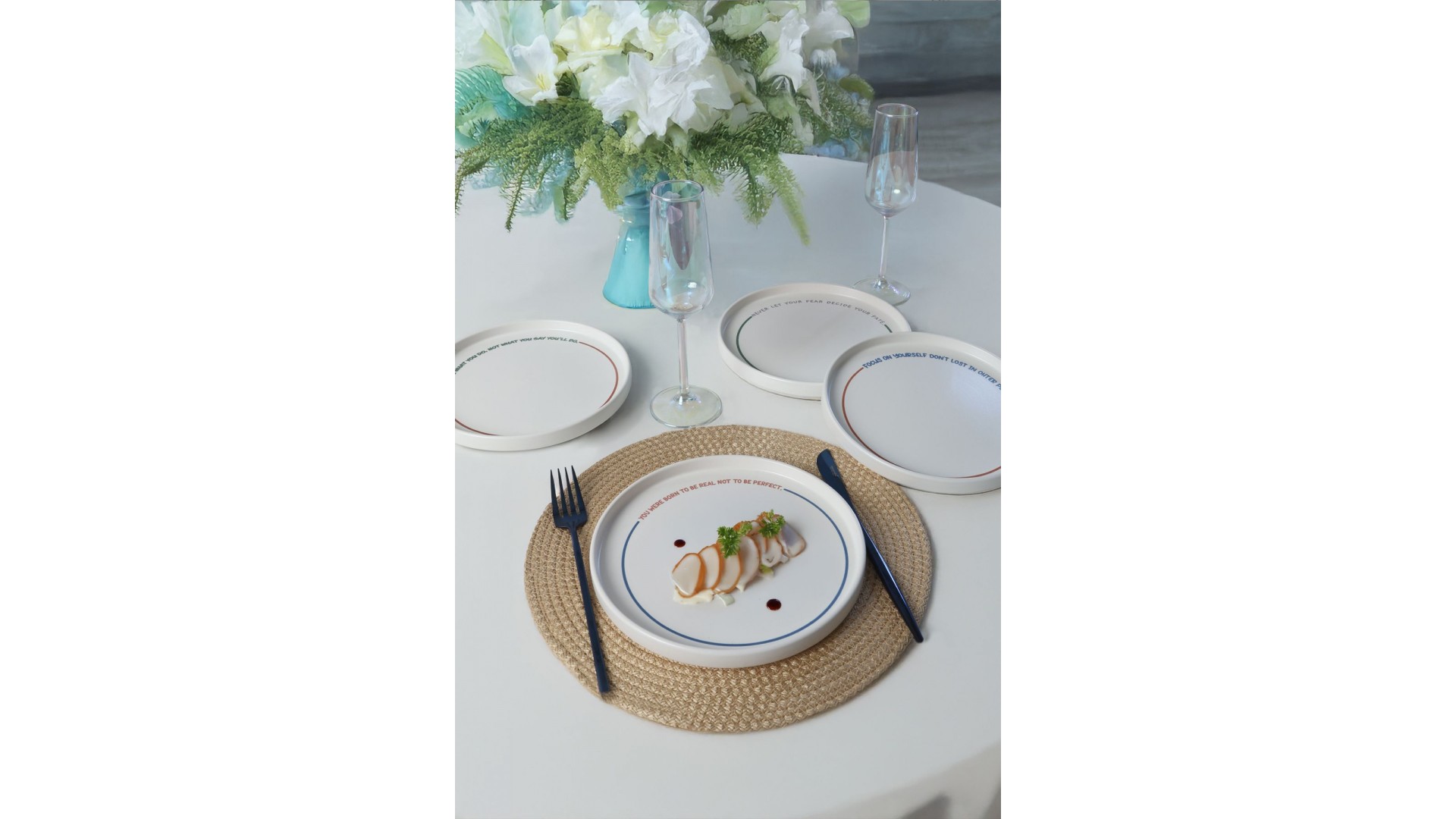 Motto Line Stackable Pasta Tabağı 21 Cm 4 Adet  22645-22731-35-36