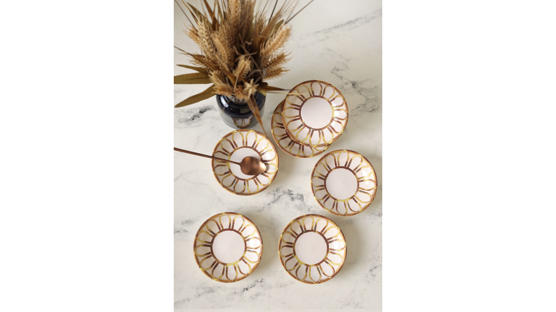 Worn Gold Halka Çerezlik / Sosluk 13 Cm 6 Adet 22967