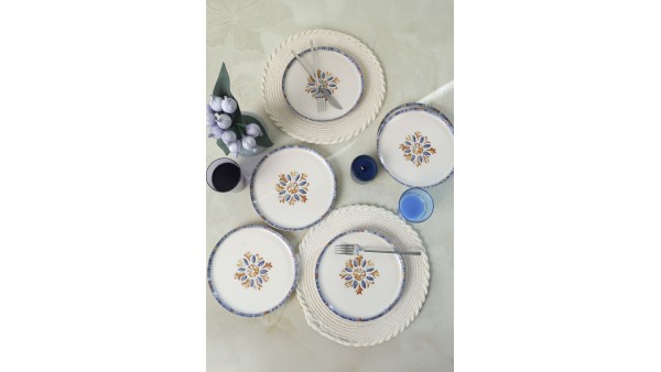 Sapphire  Nordıc Pasta Tabağı 22 Cm 6 Adet 22746
