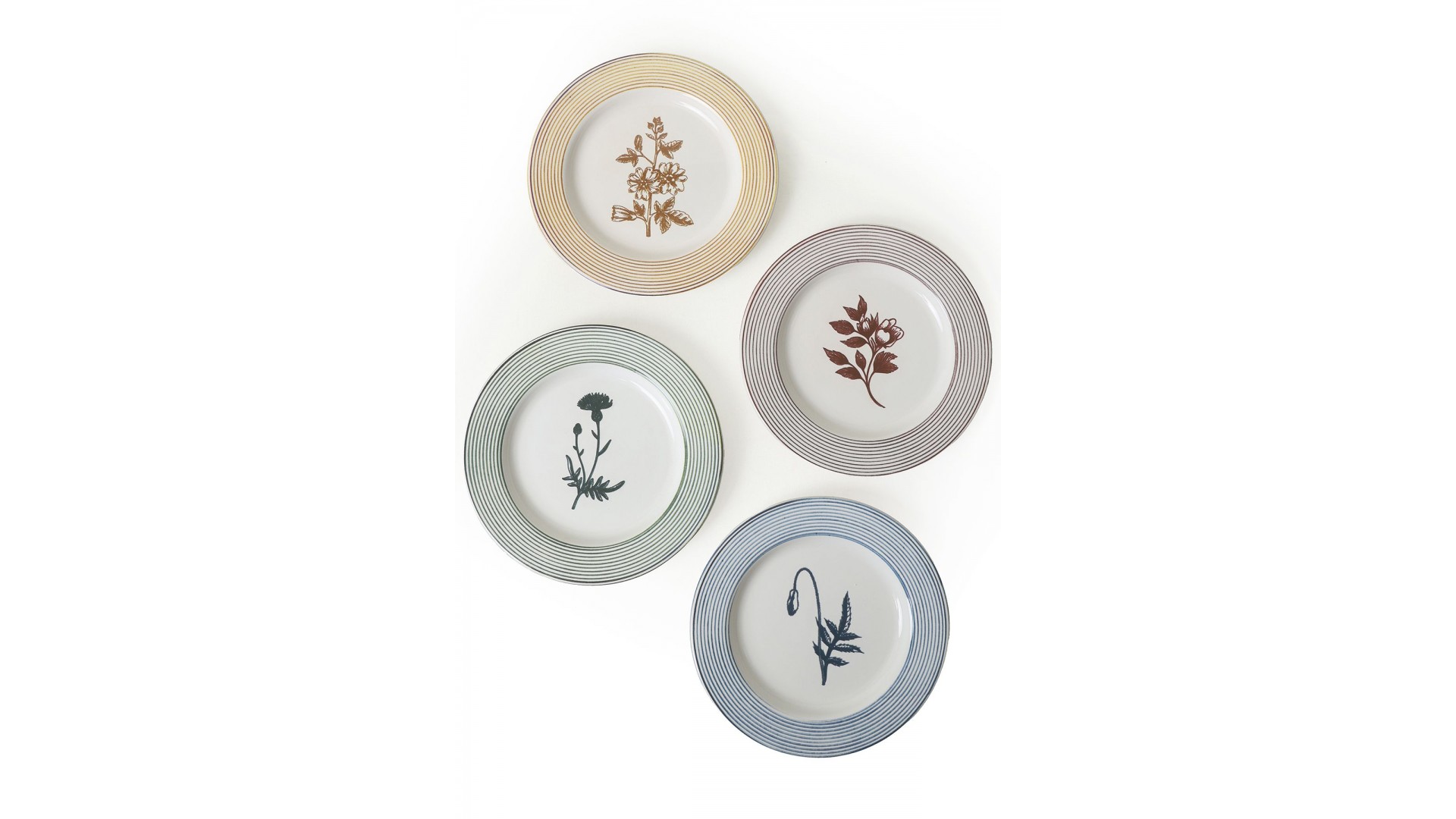 Floral Essence Assos Pasta Tabağı 22 Cm 4 Adet / 22890-93-94-22949