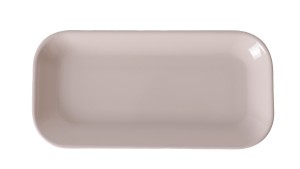 Krem Pergamon Kayık Tabak 26 Cm 2 Adet 030
