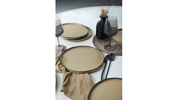 Keraart Vintage Style Stackable Servis Tabağı 27 Cm 6 Adet 21734